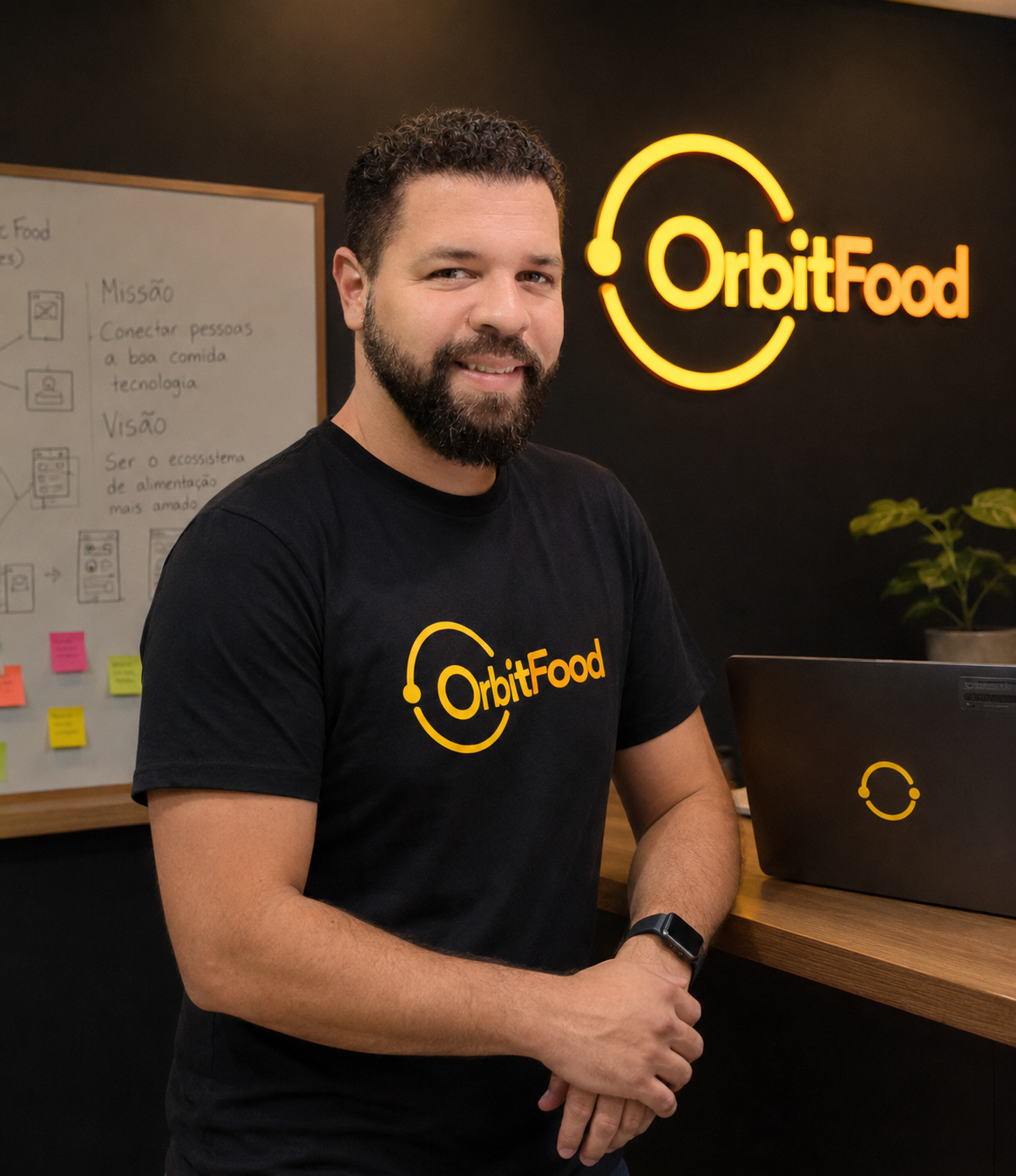 Diego Rodrigues, fundador e CEO da OrbitFood